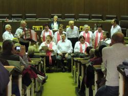 Vystúpenie spevokolu na členskej schôdzi Slovenského zväzu zdravotne postihnutých Považská Bystrica