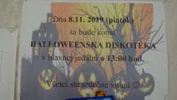 Halloweenska diskotéka 8.11. 2019